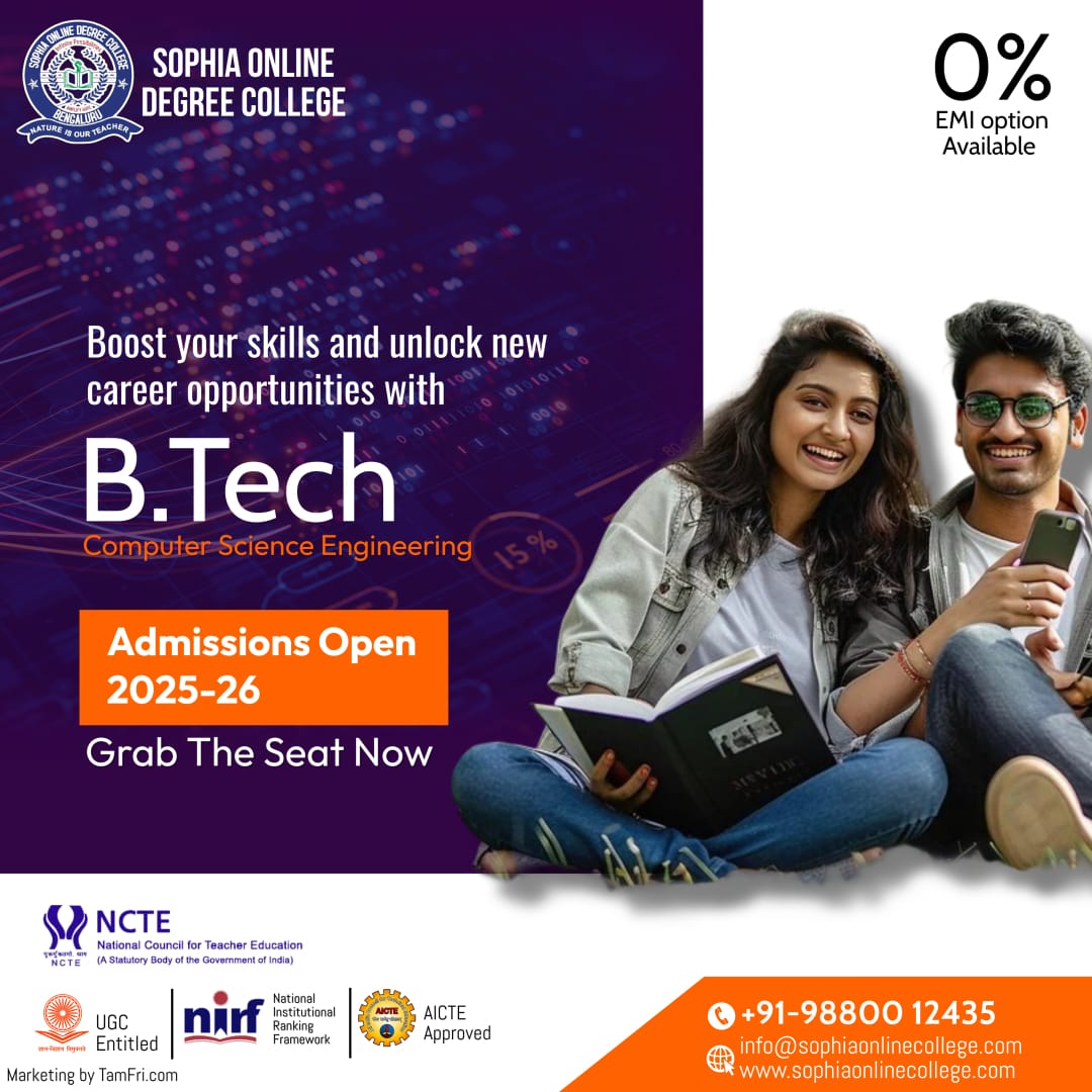 SophiaonlineDeg's tweet image. Dream it. Code it. Build it. 💻

Start your journey with B.Tech in CSE– designed for future innovators and problem-solvers! 📚 
✅ 0% EMI | 🌍 UGC &amp;amp; AICTE Approved

📞wa.me/+91-9880012435
🌍 sophiaonlinecollege.com

#BTechCSE #OnlineEngineering #SophiaCollege