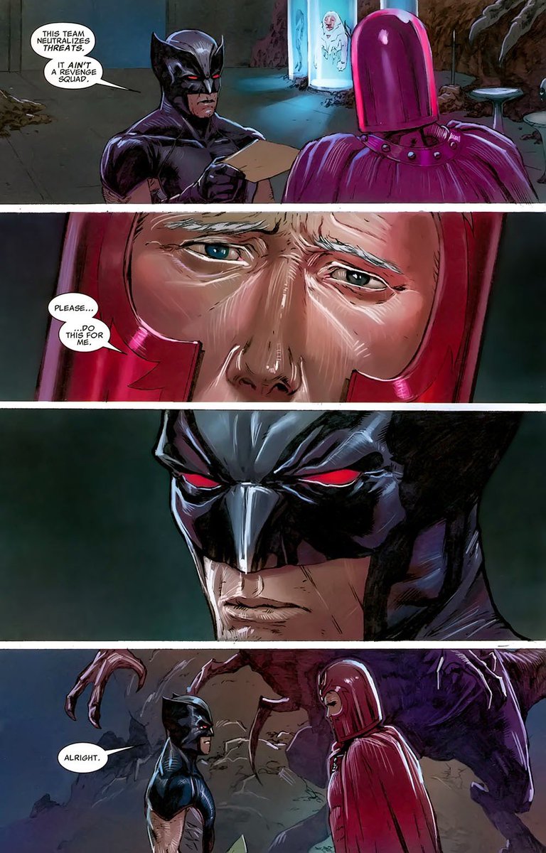 newmedicine7's tweet image. Magneto asks Wolverine to kill a Nazi