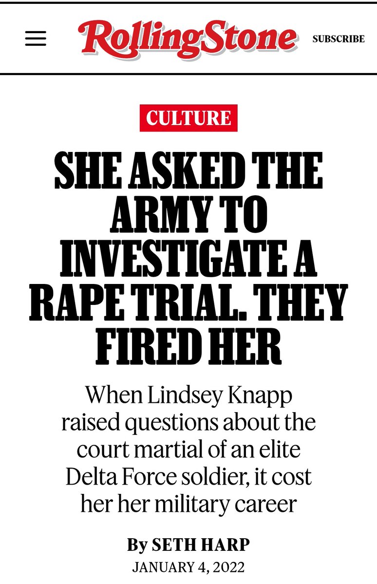 ljmontello's tweet image. Yes, the US armed forces so famous for taking rape seriously which is why you can search Fort Bragg rapists and get hit after hit after hit of high profile results

To say nothing of how you boys terrorize locals around overseas bases.