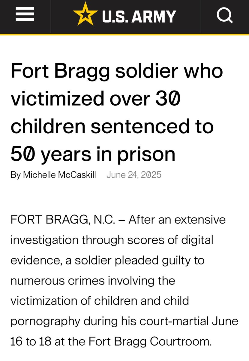 ljmontello's tweet image. Yes, the US armed forces so famous for taking rape seriously which is why you can search Fort Bragg rapists and get hit after hit after hit of high profile results

To say nothing of how you boys terrorize locals around overseas bases.