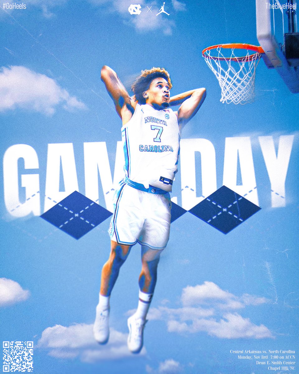 TheBlueHeeI's tweet photo. 🏀 IT'S FINALLY GAME DAY!!!!!

CBB has arrived and our Heels officially tip off the season vs. Central Arkansas!!!

Tip is at 7:00 PM on ACCN.

Follow @TheBlueHeeI &amp; don’t forget to like and share!                                                                  

#GoHeels https://t.co/BfxYeNDIx1