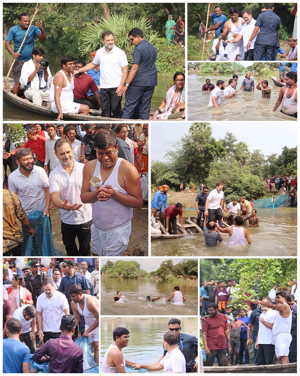 Shyamyadavsln's tweet image. शूट बूट नहीं, दिल चाहिए कीचड़ में उतरने के लिए!
और ये तस्वीरें उस हकीकत की गवाह हैं 🙌

#PeopleFirst #GroundLevel #RahulGandhi #MukeshSahani ❤