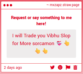 MxZapz's tweet image. &quot;I will Trade you Vibhu Slop for More sorcamon ❤️‍🩹👆👆👆&quot; -&amp;gt; deal give me my vibhu slop 😁😁😁😁😁😁😁
#sorcus #telamon #sorcamon #admintwt #robloxadmins 
mxzapz.straw.page