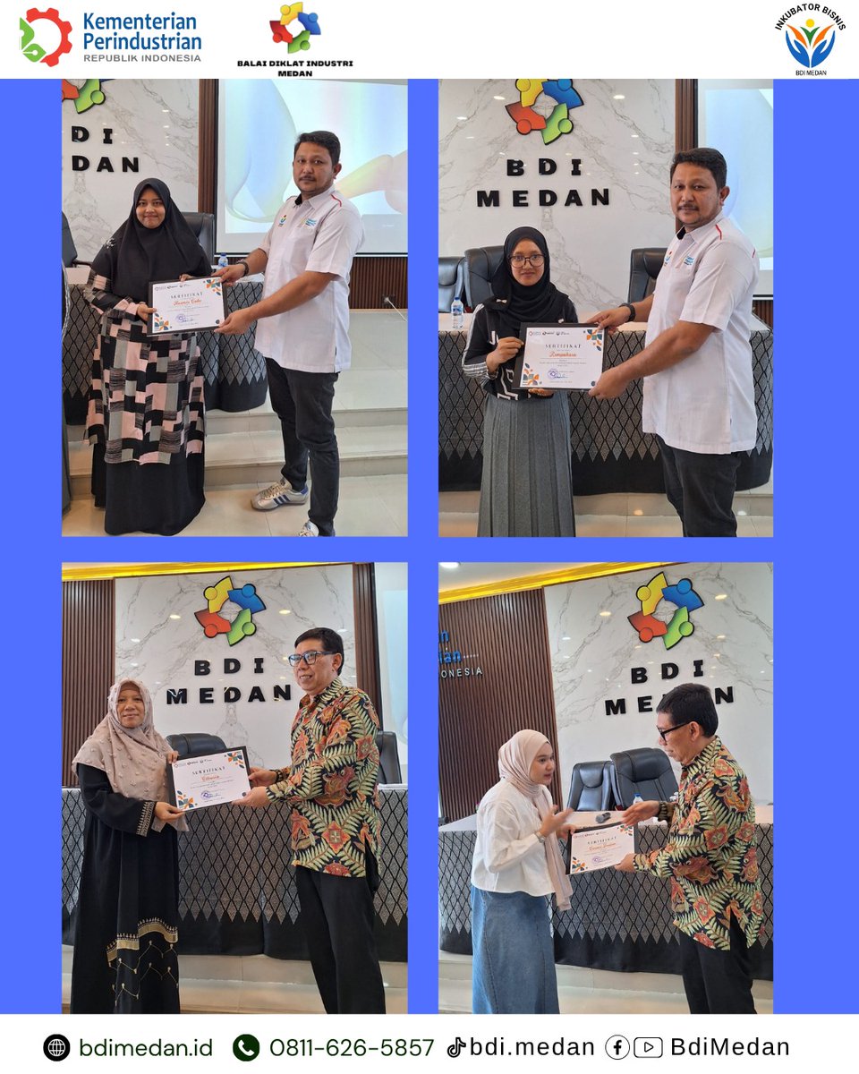 BDI_Medan's tweet image. Horas konkawan Industri 👋👋👋

Jumat, 31 Oktober 2025 telah dilaksanakan penutupan Masa Inkubasi Program Inkubator Bisnis BDI Medan Tahun 2025. Kegiatan ini di pimpin oleh Kepala Subbag Tata Usaha BDI Medan.

#balaidiklatindustrimedan #inkubis #inkubator #bpsdmi