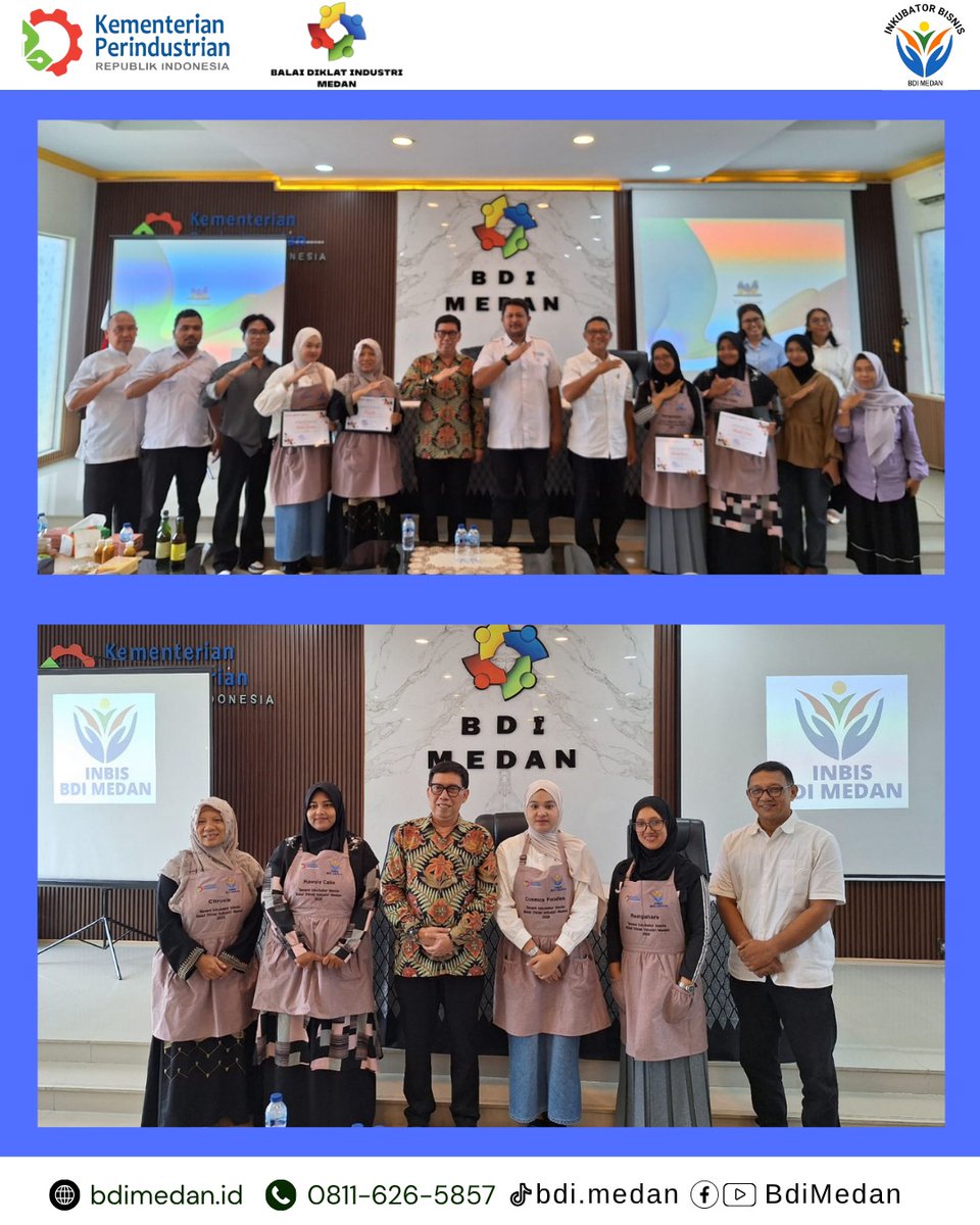 BDI_Medan's tweet image. Horas konkawan Industri 👋👋👋

Jumat, 31 Oktober 2025 telah dilaksanakan penutupan Masa Inkubasi Program Inkubator Bisnis BDI Medan Tahun 2025. Kegiatan ini di pimpin oleh Kepala Subbag Tata Usaha BDI Medan.

#balaidiklatindustrimedan #inkubis #inkubator #bpsdmi