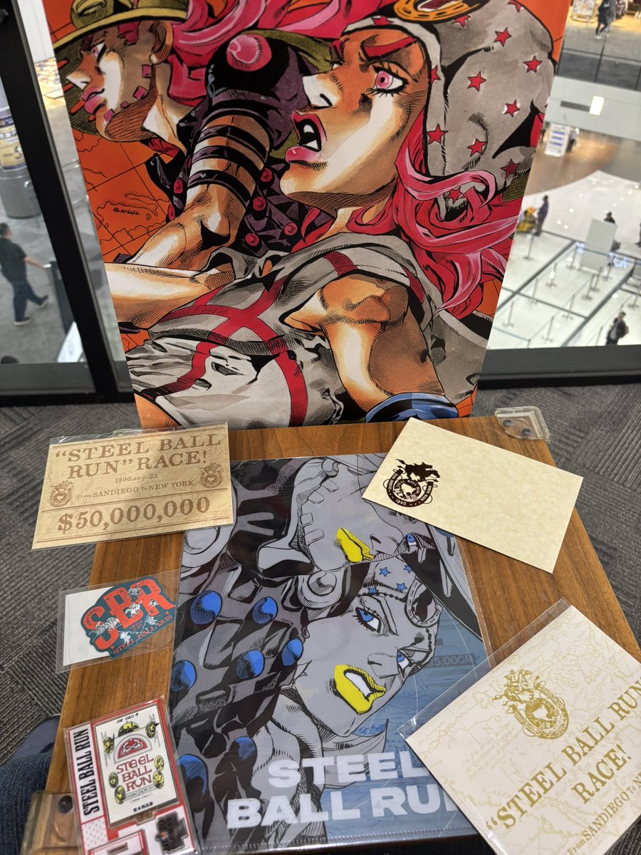 k9o0h18's tweet photo. 原画展楽しんできました🐎
原画複製で写真okとかなかなか無いですよね!?
荒木先生ありがとうございます😭
さて、7部のアニメ化も決まり、楽しみですね🌟大阪CARAVANは後2日開催ッ!
グレートですよ!こいつはァ!
ピザ屋探そ🍕
#JOJOCARAVAN #JOJO7
#STEELBALLRUN https://t.co/5yB7YRhSK8
