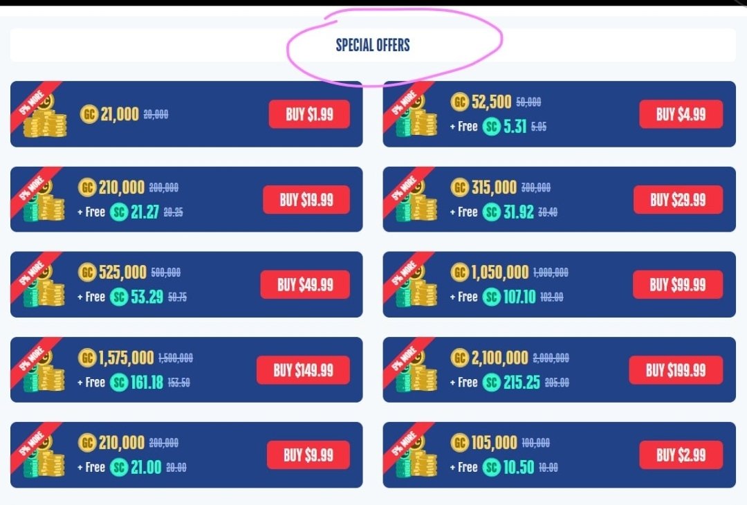 GriffCrypto's tweet image. 6$ $SOL 48 hr + FREE
6 SC + 60K GC  SignUp ONLY!

Also if you use my reffeal link you get 15% more on any special offer!

6 SC + 60K GC + 15% more 1st Buy!

Use link to collect deal. ⬇️
americanluck.com/signup/7b5b82d…

Same people own
Zula, Fortune, Sportzino &amp;amp; YAY

Like + RT
Drop wallet