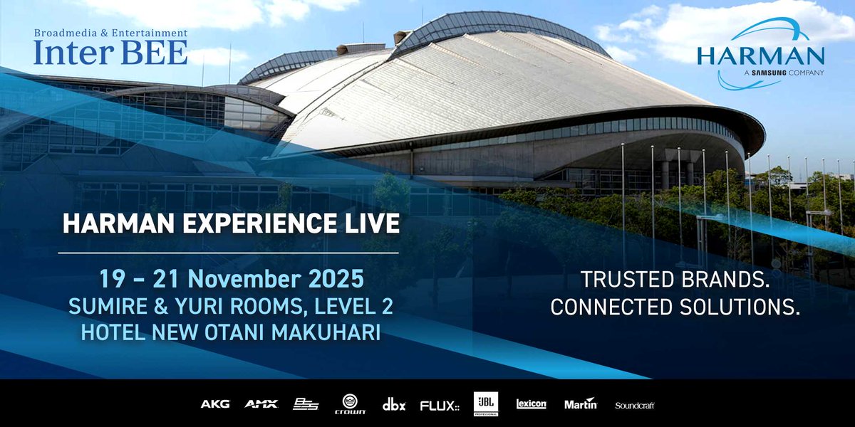 HARMANJAPAN's tweet photo. Interbee 2025にご来場予定ですか？
もしご参加予定でしたら、ぜひ「HARMAN Experience Live」デモルームへお越しください。JBL Professional、BSS、Crownによる最先端のオーディオソリューションを体験いただける、特別なデモンストレーションをご用意しております。
デモセッションは少人数制のため、席数に限りがございます。ご希望のセッションへのご参加は、2次元バーコードの読み取りまたはこちらのリンクから事前予約をお願いいたします。
https://t.co/KPbWhUctq5