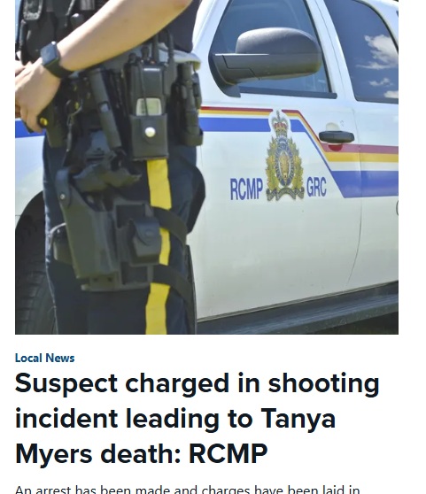 DiscoverWeyburn's tweet image. An arrest has been made in relation to the shooting incident that took the life of Weyburn&apos;s Tanya Myers