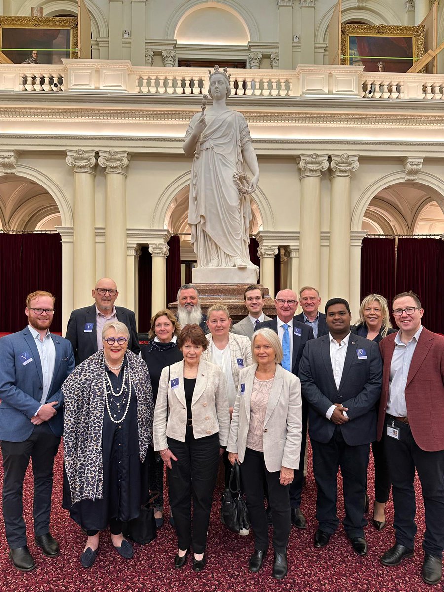Western Victoria Region came to Spring Street. 

My colleague @JoeMcCrackenMP and I were pleased to welcome Liberal Executive Office Bearers from across our vast region to Parliament House. 

These amazing volunteers are the backbone of our party. Joe and I are eternally grateful