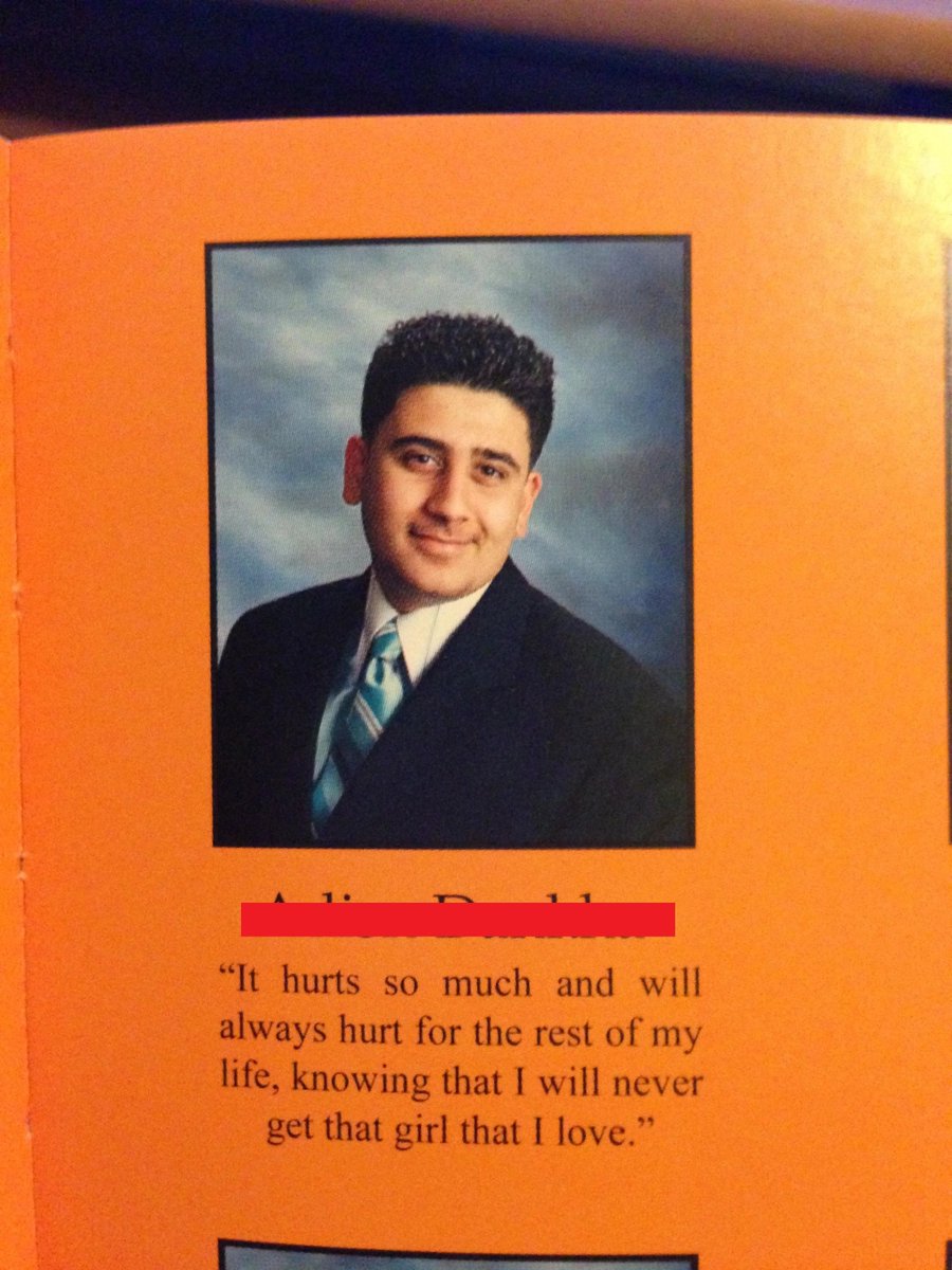 quote from my senior year book photo