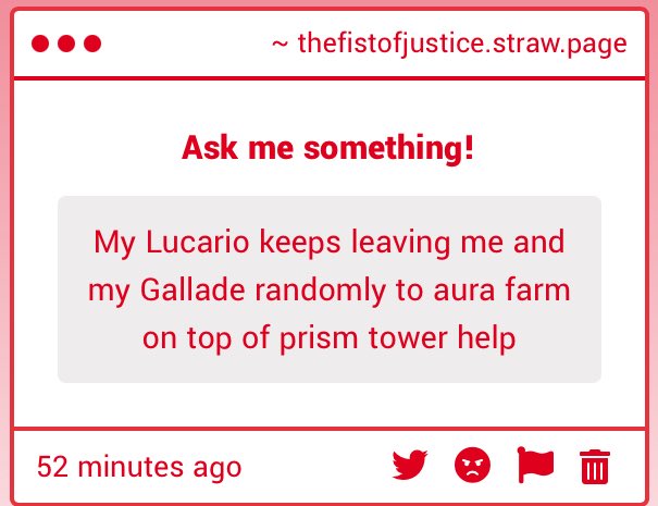 Fist_A_Justice's tweet image. Let ‘em do their thing! Lucario were born to aura farm!