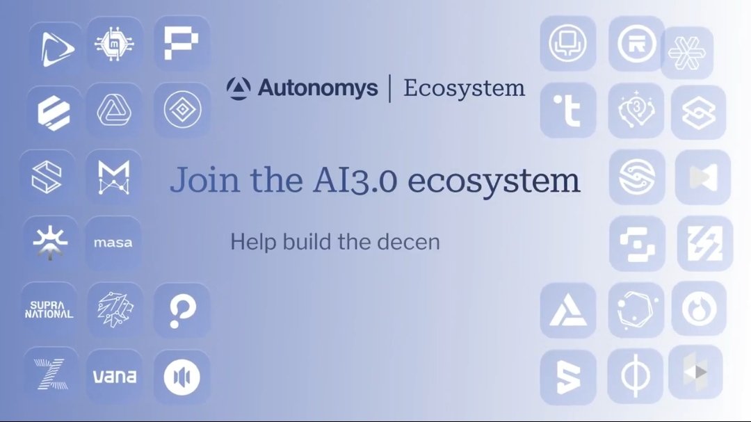 Ideal AI layer-1 for #Web3 needs:
Security |Storage |Compute
Identity |Scalability |Decentralization
Interoperable Agent Framework

<a href="/AutonomysNet/">Autonomys | AI3.0</a> checks every box &amp; is connecting with projects ready to build the next wave of super dApps &amp; on-chain agents.

x.com/AutonomysNet/s…