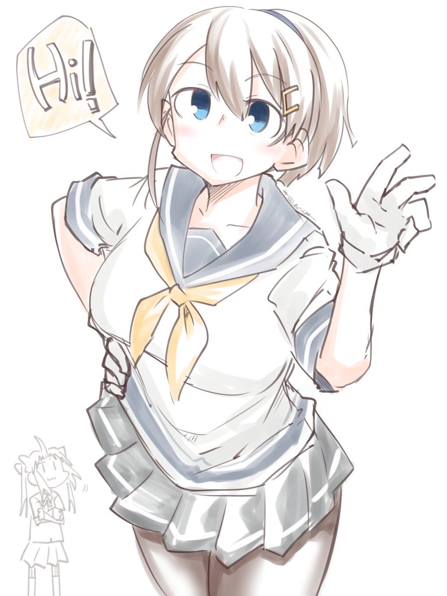 浜風(艦これ) 「#三連休はフォロワーが増えるらしい シャドバン中だけど色んな艦娘描いてます」|本日欠席(サークル垢)@フリトド酒蔵19のイラスト