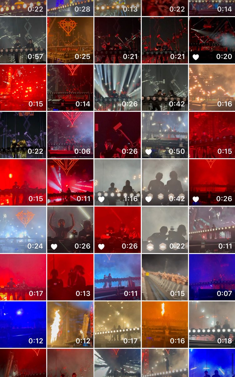 TeamBandL's tweet photo. if ur phone camera roll looks like this after a rave then and u wonder why ur always running out of storage https://t.co/Ut19kGg76p
