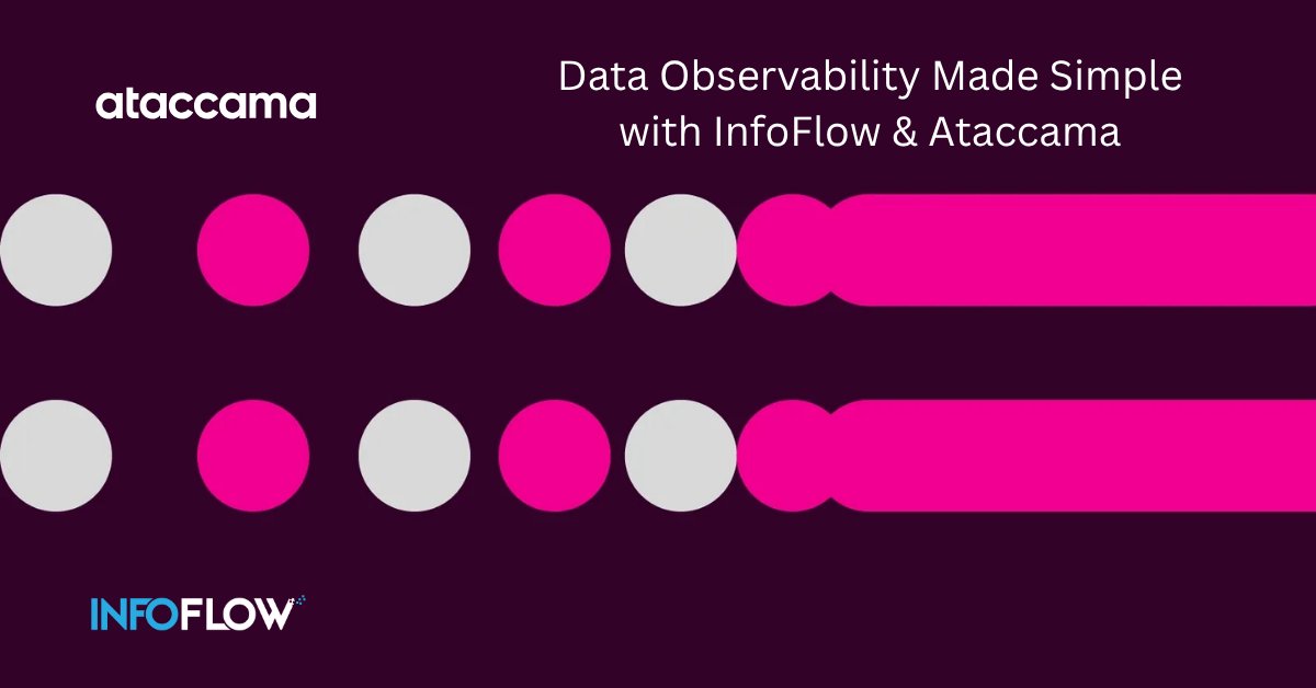 _InfoFlow_'s tweet image. Visibility is everything. 🌐 With InfoFlow + Ataccama, detect and fix data issues before they impact your business. Build trust. Boost accuracy. 💡📩 information@infoflow.co.za#DataObservability #InfoFlow #Ataccama #DataTrust #AI #DataQuality