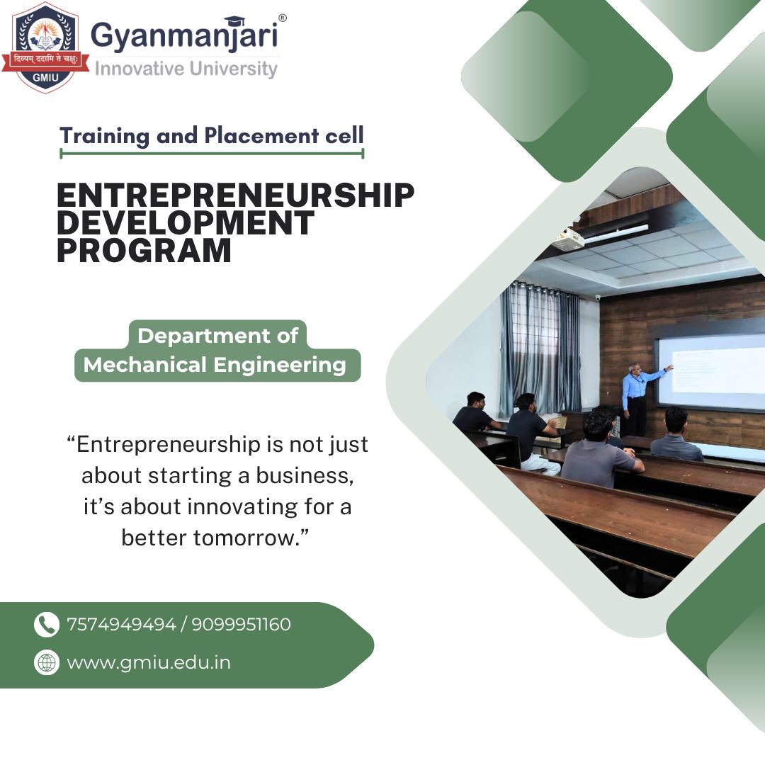 GMGC_Bhavnagar's tweet image. 🚀 Igniting Innovation through Entrepreneurship!
At Gyanmanjari Innovative University, we believe that entrepreneurship isn’t just about starting a business — it’s about creating impact and innovating for a better tomorrow! 💡
#GMIU #EntrepreneurshipDevelopment