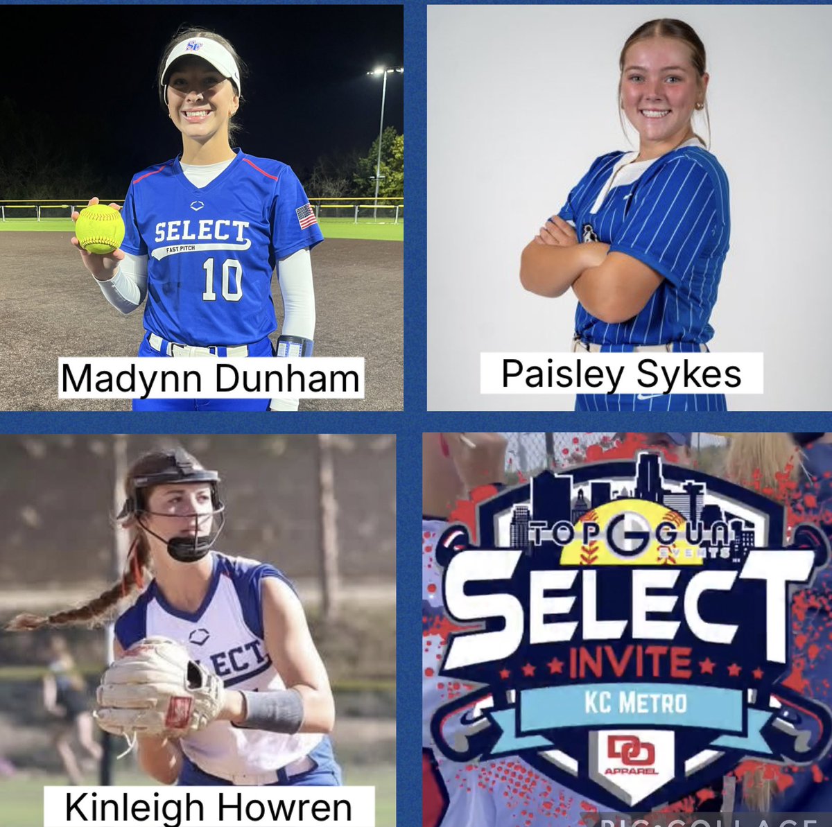 2k10Select's tweet image. More top performers from this weekend. @madynn_dunham10    continued her offensive onslaught from high school with her very own grand slam! @PaisleySykes had the consistent bat with key hits AVG .500 OBP .500. @KinleighHowren stays hot OBP .700 OPS 1.20. @ejonesrockchalk