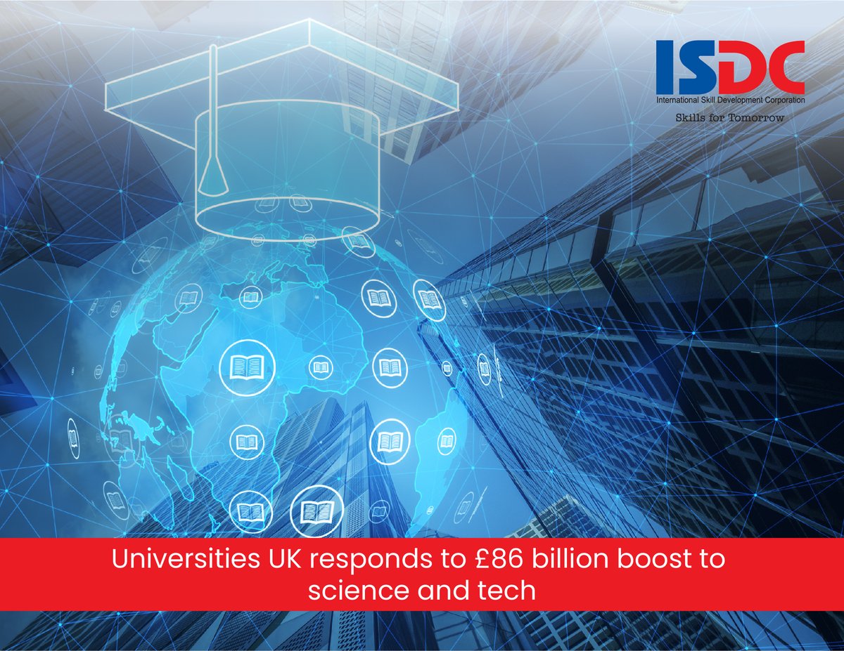 Universities UK responds to £86 billion boost to science and tech

Read more here:
universitiesuk.ac.uk/latest/news/un…

#ISDCGlobal #highereducation #ISDC #UK #unitedkingdom #Universities #economy
