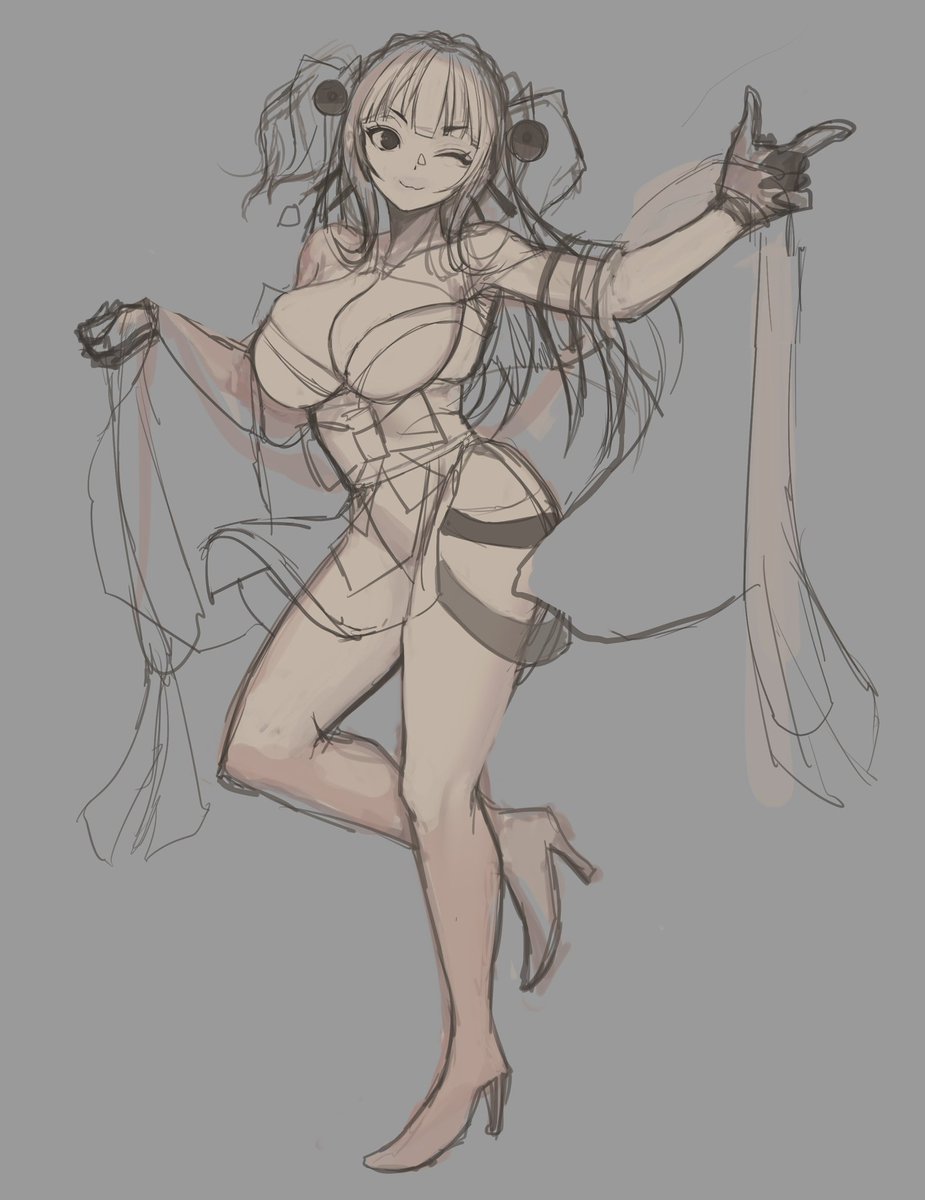 過去の数々のラフ…。 