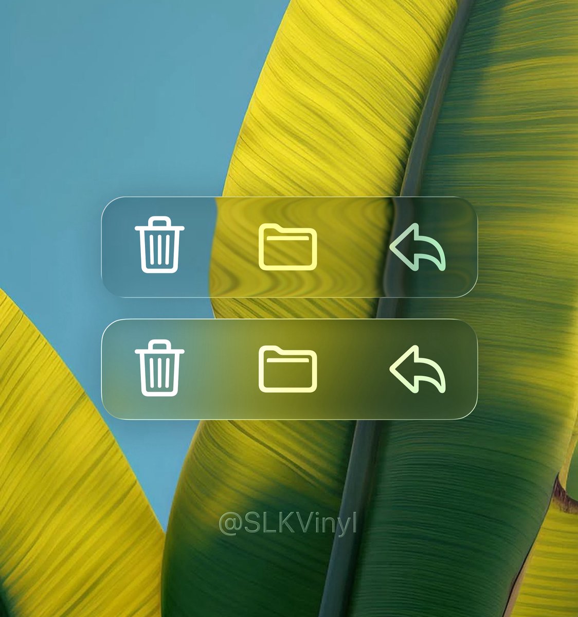 SLKVinyl's tweet image. Liquid Glass vs Frosted Glass