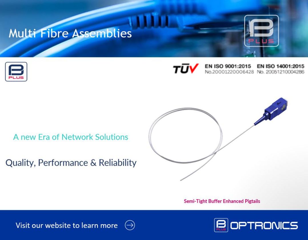 Optronicsplus's tweet image. Semi-Tight Buffer Enhanced Pigtails by Optronics® mailchi.mp/527bd4e0efe2/s…
Semi tight buffer pigtails are used for the termination of optical cables via fusion or mechanical splicing.

#optronics #structuredcabling #fibreoptic #datacentres #telecommunication #network