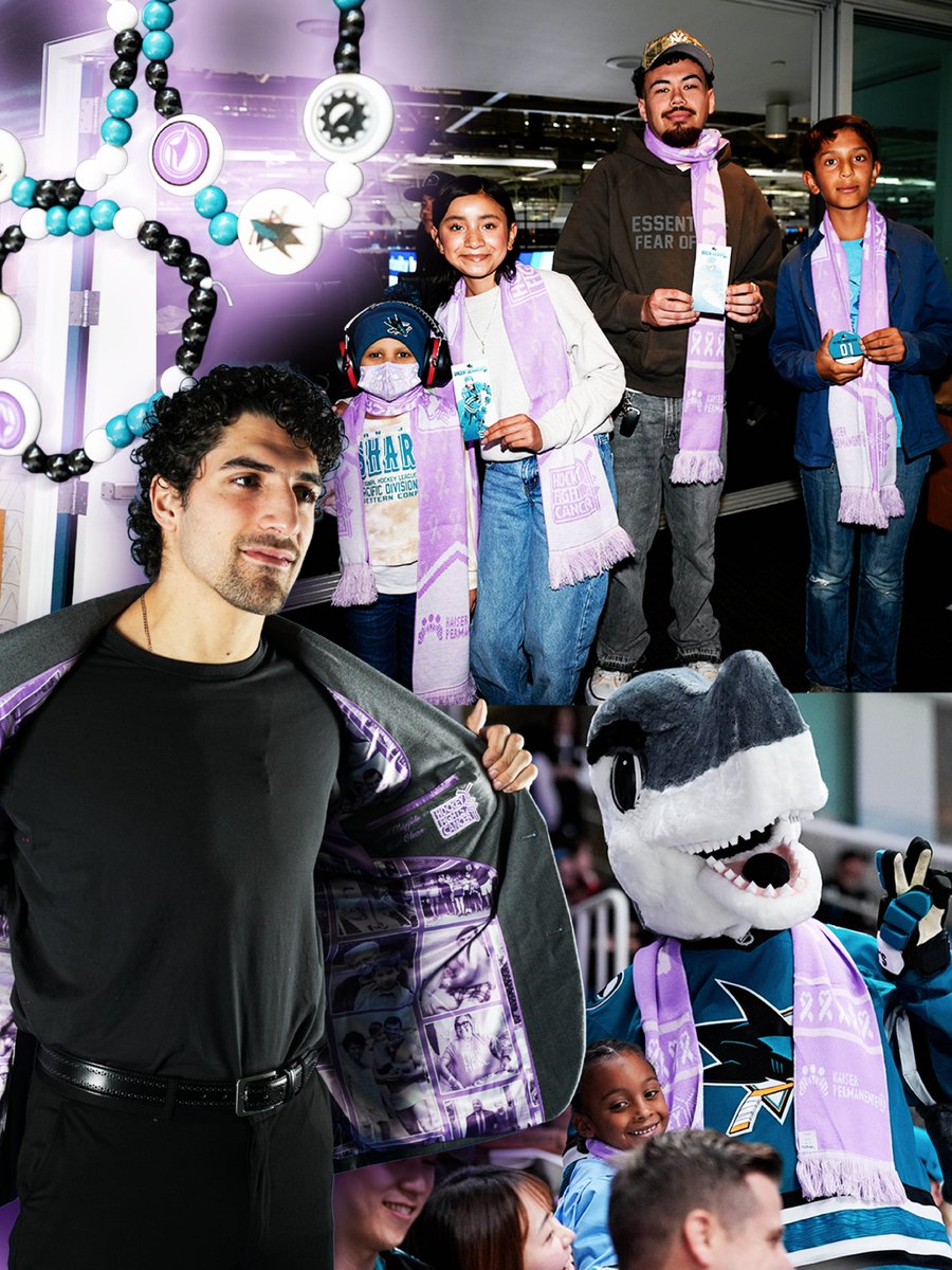 A very special night honoring all affected by cancer 💜 

Together, we fight. #HockeyFightsCancer