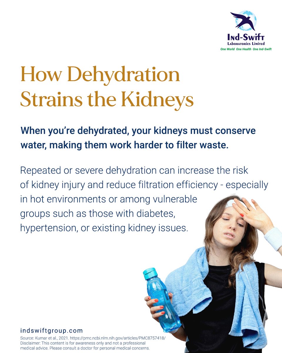 indswiftlabs's tweet image. Staying hydrated, eating balanced meals, and getting regular health checks can go a long way in protecting your kidneys — and your overall wellbeing. 💧

🌐 Visit us: indswiftgroup.com
📌 Follow us: Facebook | LinkedIn | Instagram

#KidneyHealth #IndSwiftGroup #IndSwiftLabs