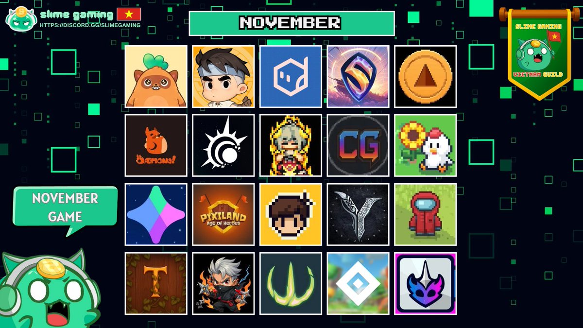 DuySlimeGaming's tweet image. ☕️GM Tuần mới vui vẻ anh - Tháng mới khởi động cùng loạt tựa game cực hot từ đủ thể loại: AI, RPG, Strategy, Farm, Idle, Shooter và nhiều hơn thế nữa! 🔥

@Moku_HQ | Ai Game 
@LumiterraGame | RPG MMO
@lumipad_xyz | AI Game 
@play_dawnshard | Card Game…