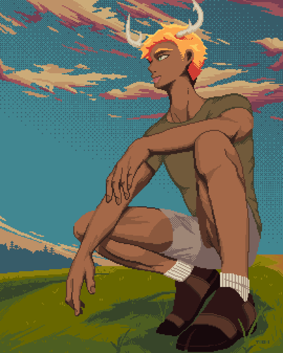 Deer wheezing noises 

#pixelart #ドット絵