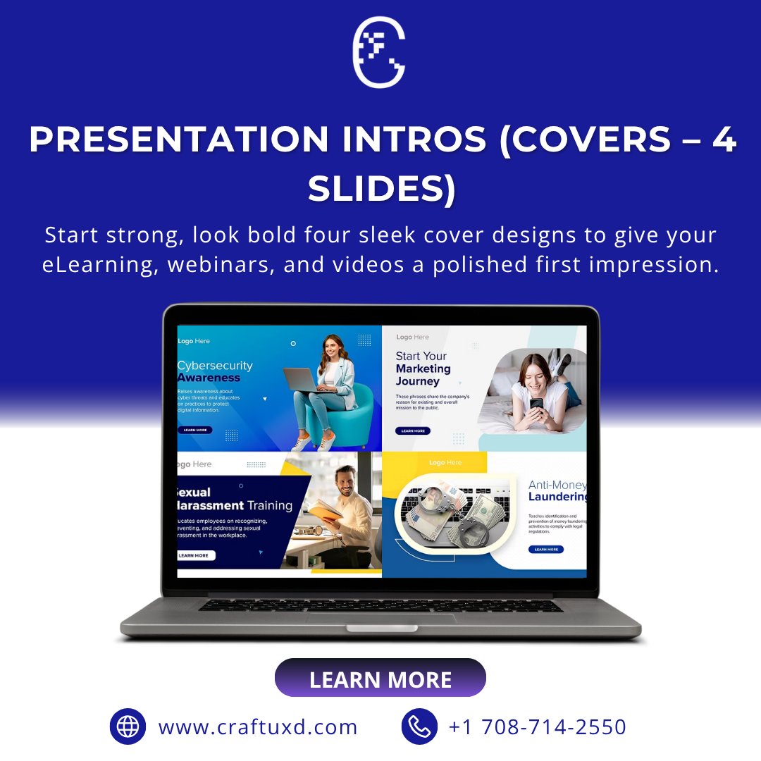 CraftUxd69758's tweet image. First impressions matter make yours unforgettable!

🎥 4 bold, customizable intro slides (1920x1080) for eLearning, webinars &amp;amp; videos. Modern, editable &amp;amp; brand-ready.

👉 Preview: craftuxd.com/product-page/p…

#presentationdesign #elearningtemplate #storyline360 #craftuxd #slidecover