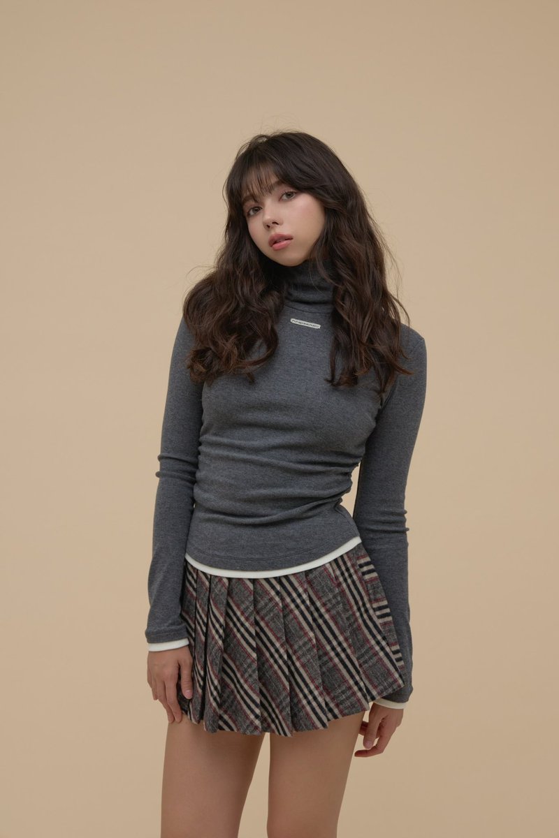 トップス Lala shirring ribbon tops andmary black ANDMARY】Lala shirring ribbon tops