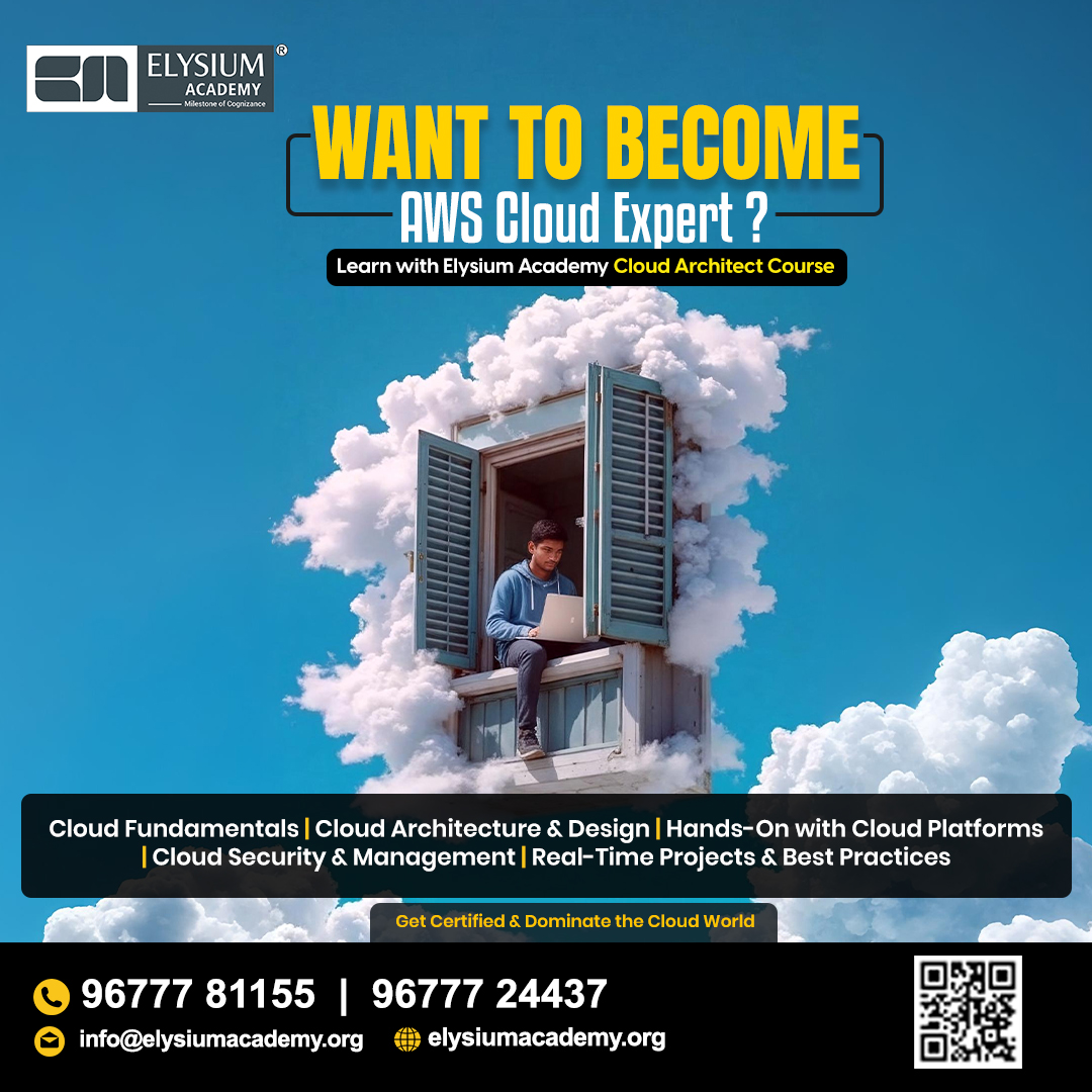 elysiumacademy's tweet image. 🚀 Climb High in the Cloud World with Elysium Academy
🌐 Visit: bit.ly/3J0e5wo 
#elysiumacademymadurai #awscloudcourse #awstraining #cloudcomputingcourse #itcourses #techskills #cloudarchitecturecourse #awsdevops #learnawscloud #careerincloudcomputing #educationforfuture