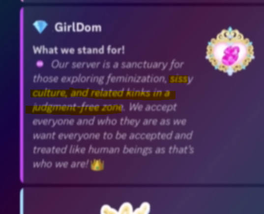 kyntasugi's tweet photo. The post got flagged but:
MV is owned by girldom, which is promoting "kinkiness" &amp; "sissy culture" knowing very well their targeted demographic are minors.

They changed it, but played it off as "its just a part of the queer community! &amp; kinks are just being unique!" https://t.co/1XSJXFXCcB