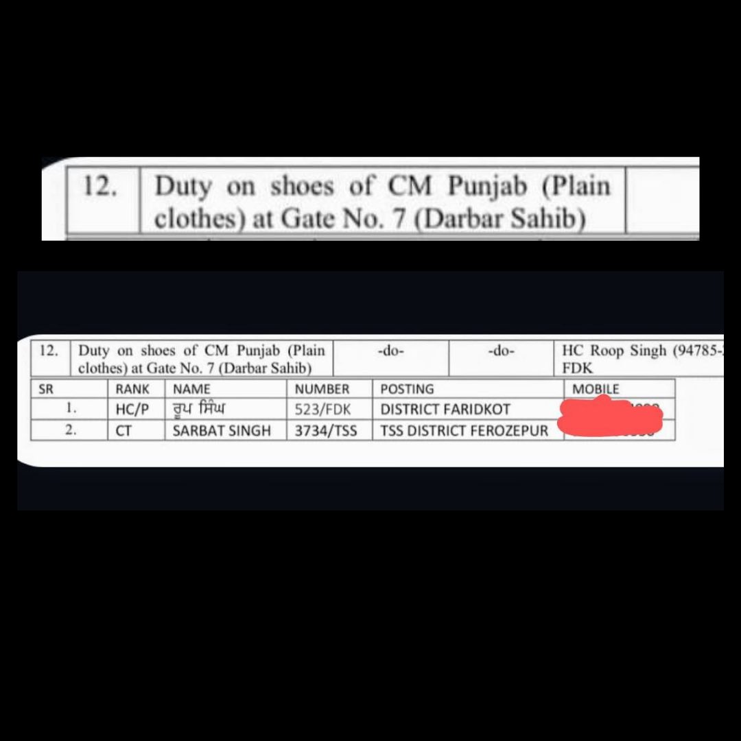 SwatiJaiHind's tweet image. Police Duty on shoes of Punjab CM?? 

VIP कल्चर ख़त्म करने की बातें करने वाले अब अपने जूते उठाने के लिए भी पुलिस वालों की ड्यूटी लगवा रहे हैं!

क्या ड्यूटी करेंगे ये पुलिस वाले CM के जूतों पर? अगर पुलिस नेता के जूतों की रक्षा करेगी तो आम लोगों की रक्षा कौन करेगा ? CM से ज़्यादा…