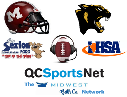 QCSportsNet's tweet photo. 📒LET'S PLAN AHEAD, MOLINE MAROONS FANS...
⏰Saturday, 1:30 p.m., Weber Field, Carol Stream, IL
🎙️Live, free play-by-play on https://t.co/SSPzHFkh5V
🏈Moline (9-1) vs Glenbard West (7-3)
🏆Winner advances to Class 7A Quarterfinals
📻Share so everyone knows where to tune in!! https://t.co/vtIzQIGjQr