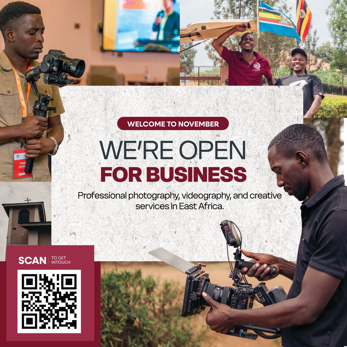 epicturesmedia's tweet image. Welcome to November! 
We’re open for business, ready to capture your stories through professional photography, videography, and creative production across East Africa. Let’s create magic together!