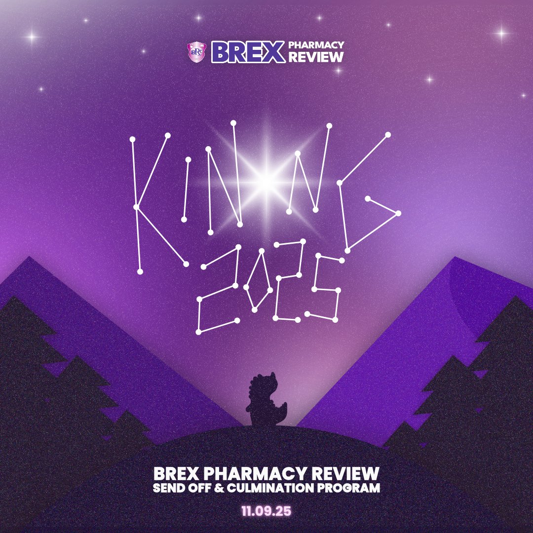 BrexReview's tweet photo. 𝐤𝐢𝐧𝐚𝐧𝐠. [𝐧𝐨𝐮𝐧] 𝐬𝐡𝐢𝐧𝐞✨️ 

To our November 2025 PhLE Takers, join us this November 9 as we celebrate your dreams, share memories, and offer well-wishes.

#BrexPharmacyReview #BrexKinang2025 #BrexSendOff https://t.co/ZNMypAeojy
