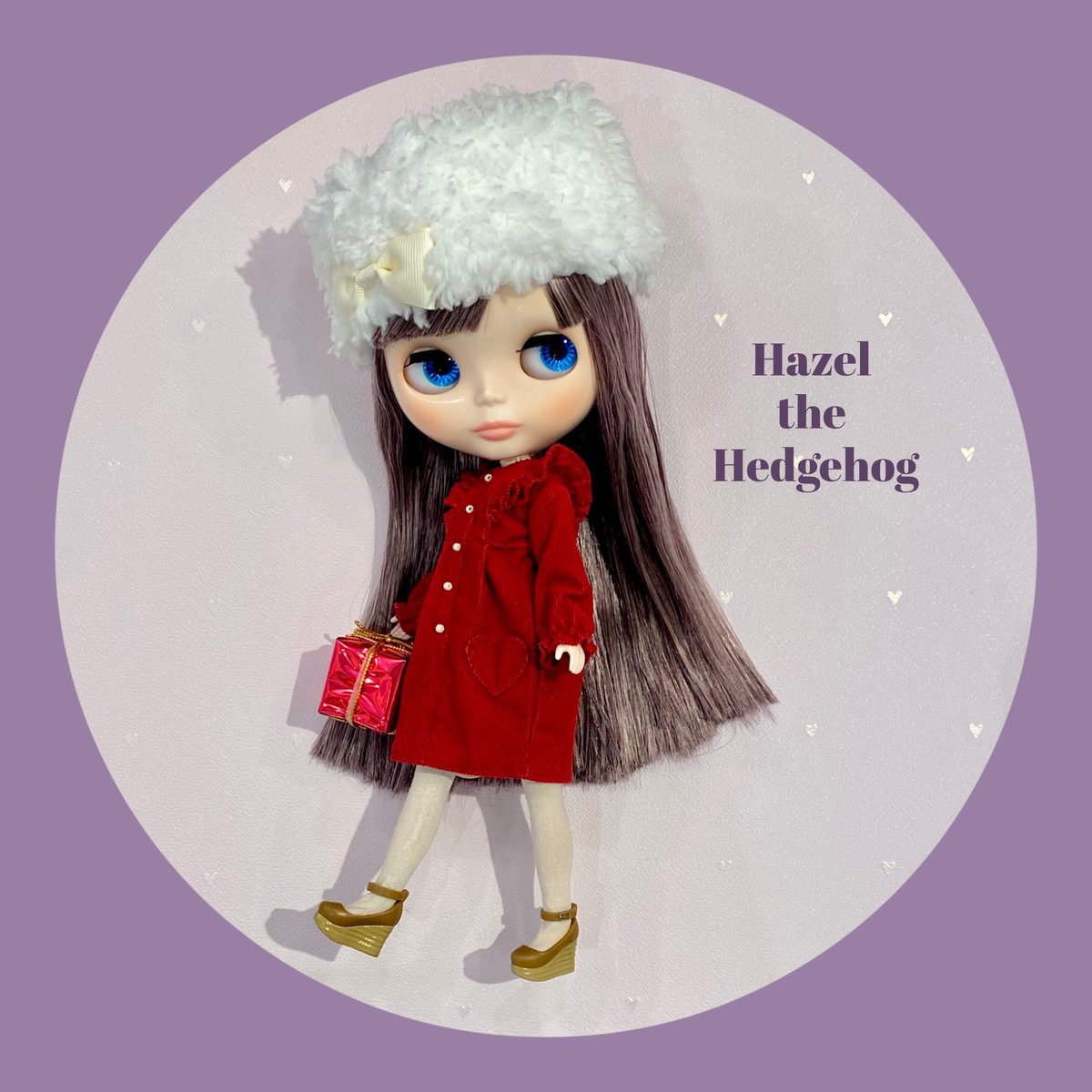 アユミーム⭐プチブライス ～緑レトロ猫ちゃんワンピースセット～ プチブライス レトロワンピース プチブライス けものっぽい