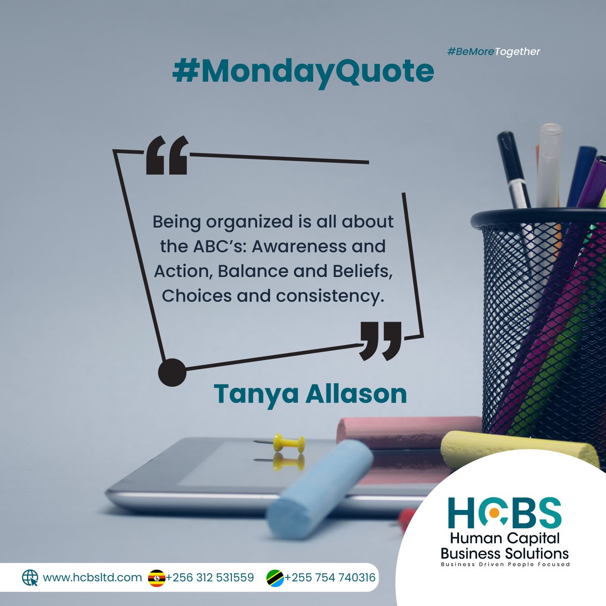 hcbsltd's tweet image. #MondayQuote: A clear space sparks a clear mind! It inspires peace, focus, and productivity.

Happy new week!
