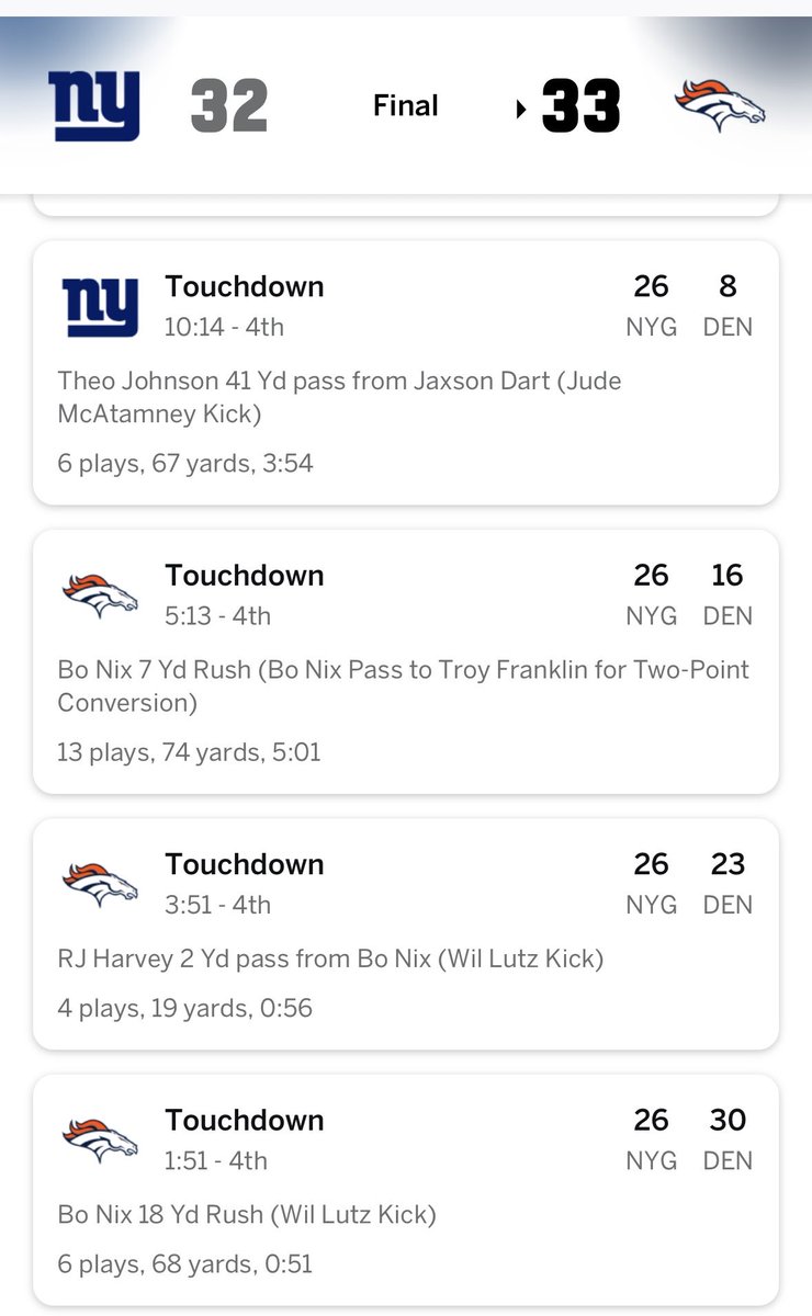 alwzsnny's tweet photo. @johntandler @JPFinlayNBCS Broncos were down 26-8 with 10 minutes left https://t.co/9wrasLDMc8