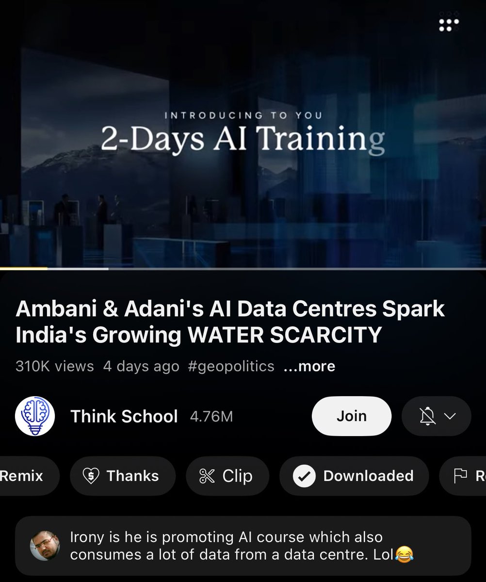 Ganesh is promoting AI training by Outskill - his video sponsor. He could’ve done that in any other video, but Ganesh ki masti toh dekho 😭