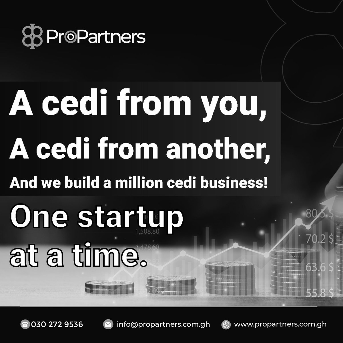 propartnersgh's tweet image. A cedi from you, a cedi from another.

We&apos;re building million cedi businesses through investment crowdfunding. 

#Propartners #Crowdfunding #Ghana
