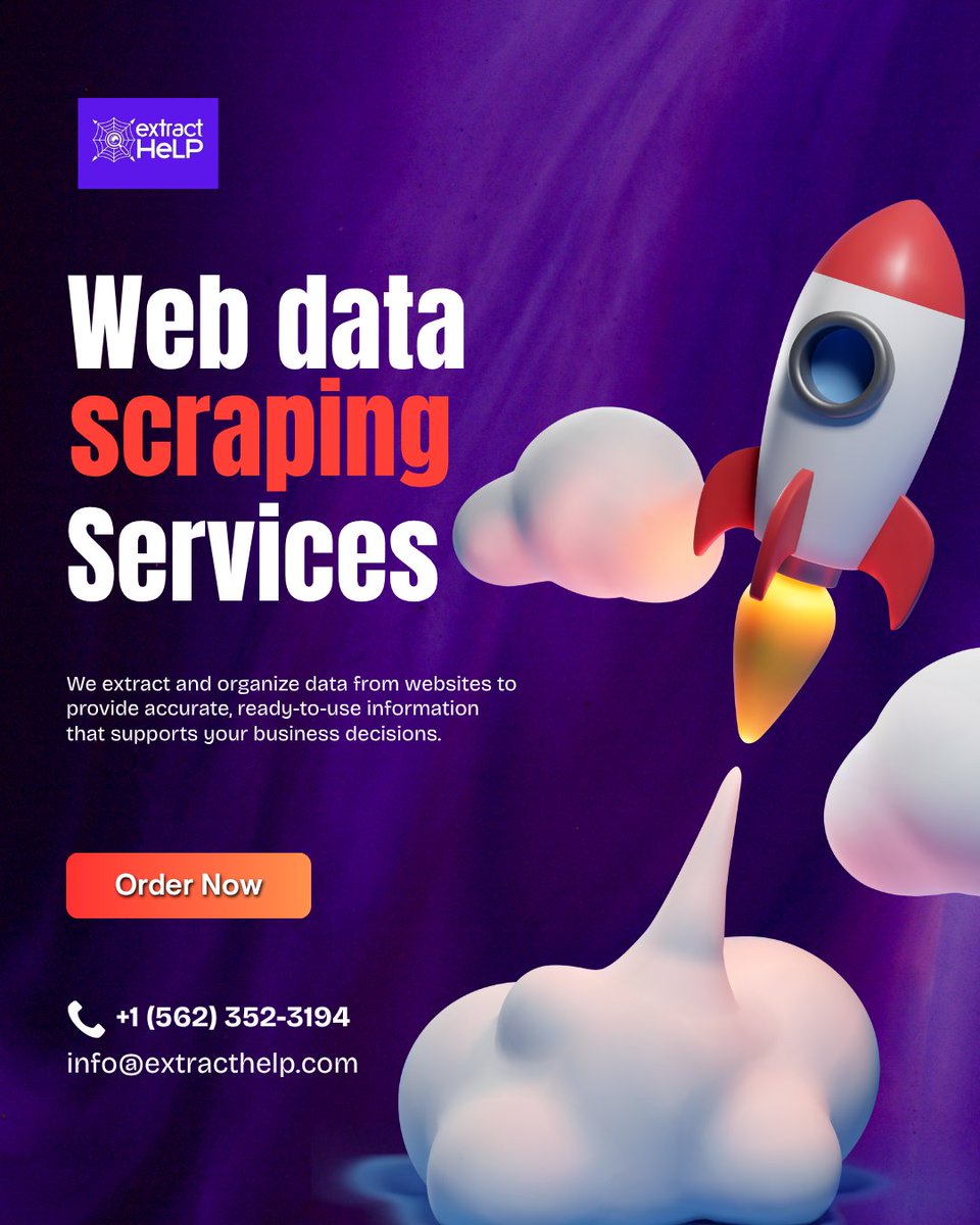 extract_help's tweet image. Smart Web Data Scraping for Business Growth

✅ WhatsApp: wa.me/15623523194
📧 info@extracthelp.com
🌐 extracthelp.com

#webdatascraping #webscraping #dataextraction #dataservices #datasolutions #dataautomation #dataanalysis #bigdata #machinelearning #businessgrowth