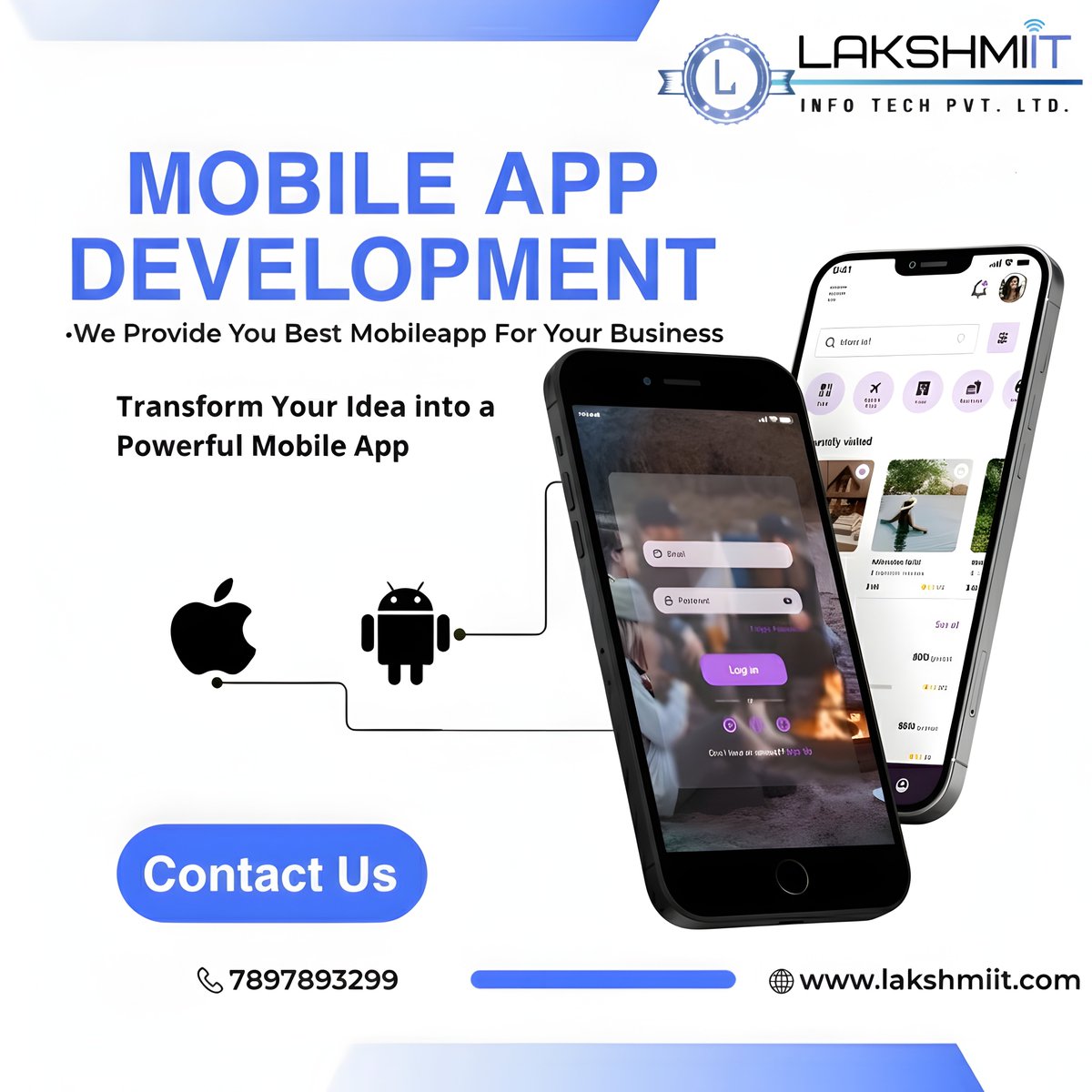 LakshmiITPvtLtd's tweet image. 🚀 Transform Your Ideas into Reality with LakshmiIT!
 #androidappsdevelopment  #TechSolutions  #BusinessGrowth #Innovation  #DigitalTransformation  #appdesigndevelopment  #StartupIndia