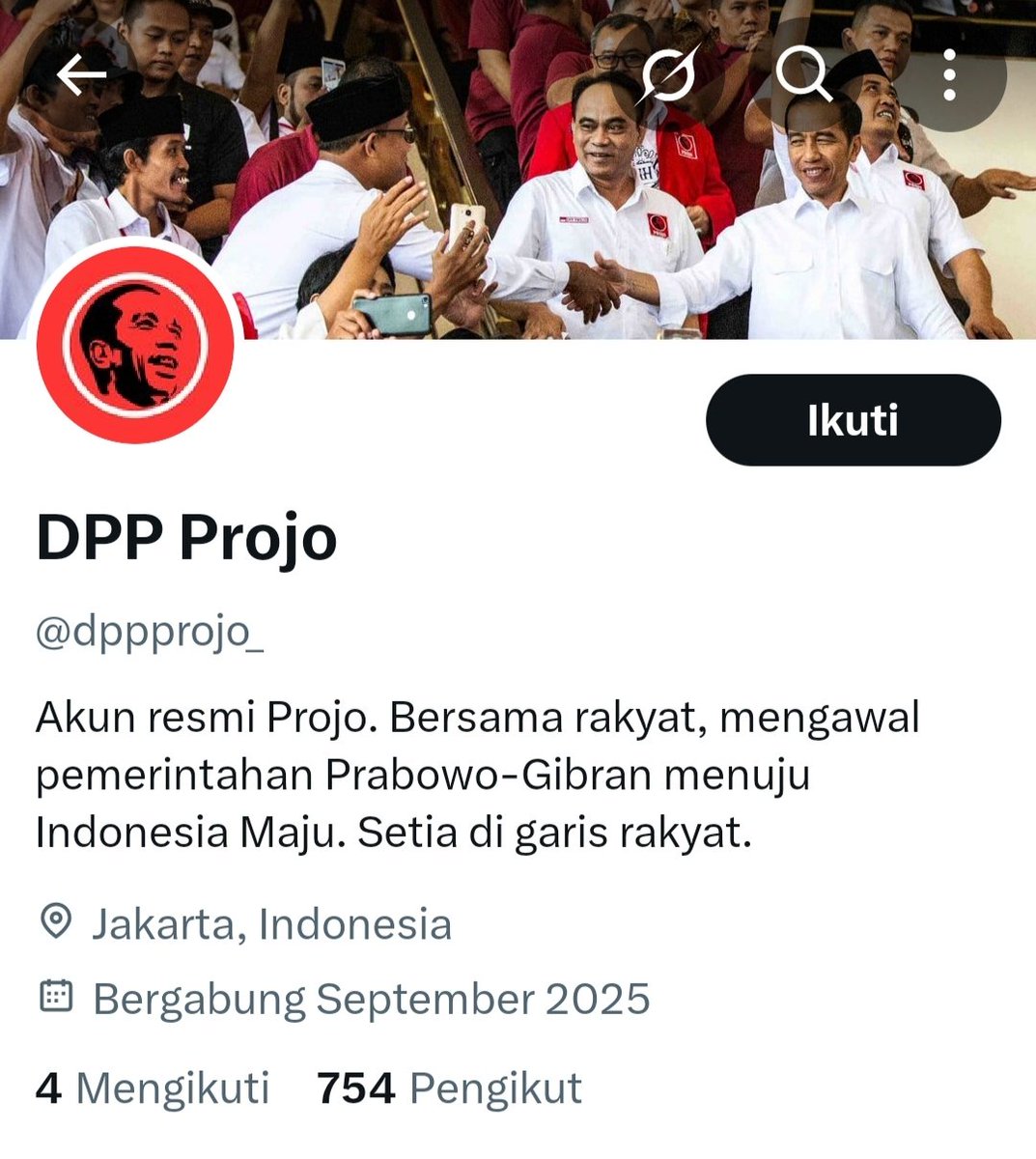 Tetap semangat <a href="/DPP_PROJO/">DPP PROJO</a> sejarah memang mendidik kita untuk mengambil sikap TEGAS sesuai dengan arah kepentingan politik dari Projo.

Kalau kemarin Projo bersemangat karena kepentingannya bersama Jokowi terakomodir dengan baik, sekarang Projo melihat bahwa kepentingan politik