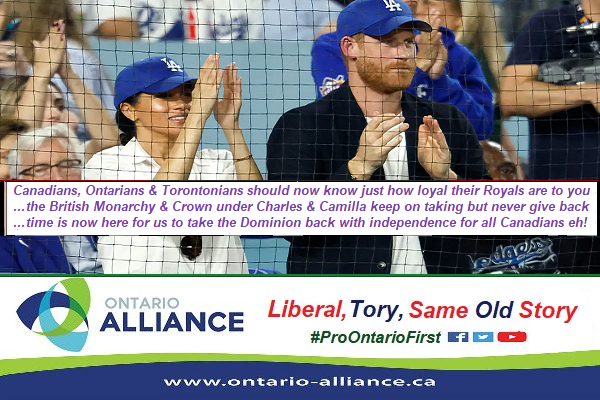 Canadians, Ontarians &amp; Torontonians should now know just how loyal their Royals are to you  ... the British Monarchy &amp; Crown under Charles &amp; Camilla keep on taking but has never given back ... time is now here for us to take the Dominion back, with our very own  “No Kings” rally