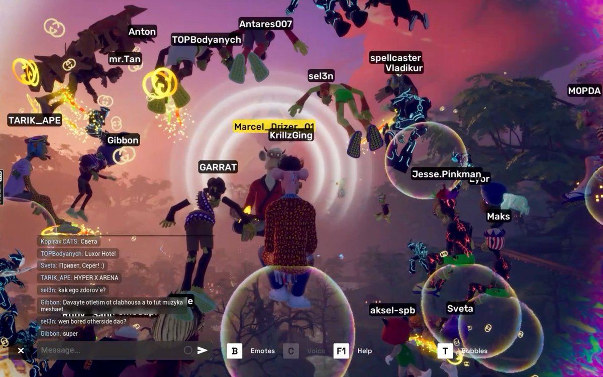 812js's tweet image. Metaverse Otherside is already becoming a popular place for Bored Otherside community bubble-calls .

@Marcel_Drizer is legend.
APEchain on top.