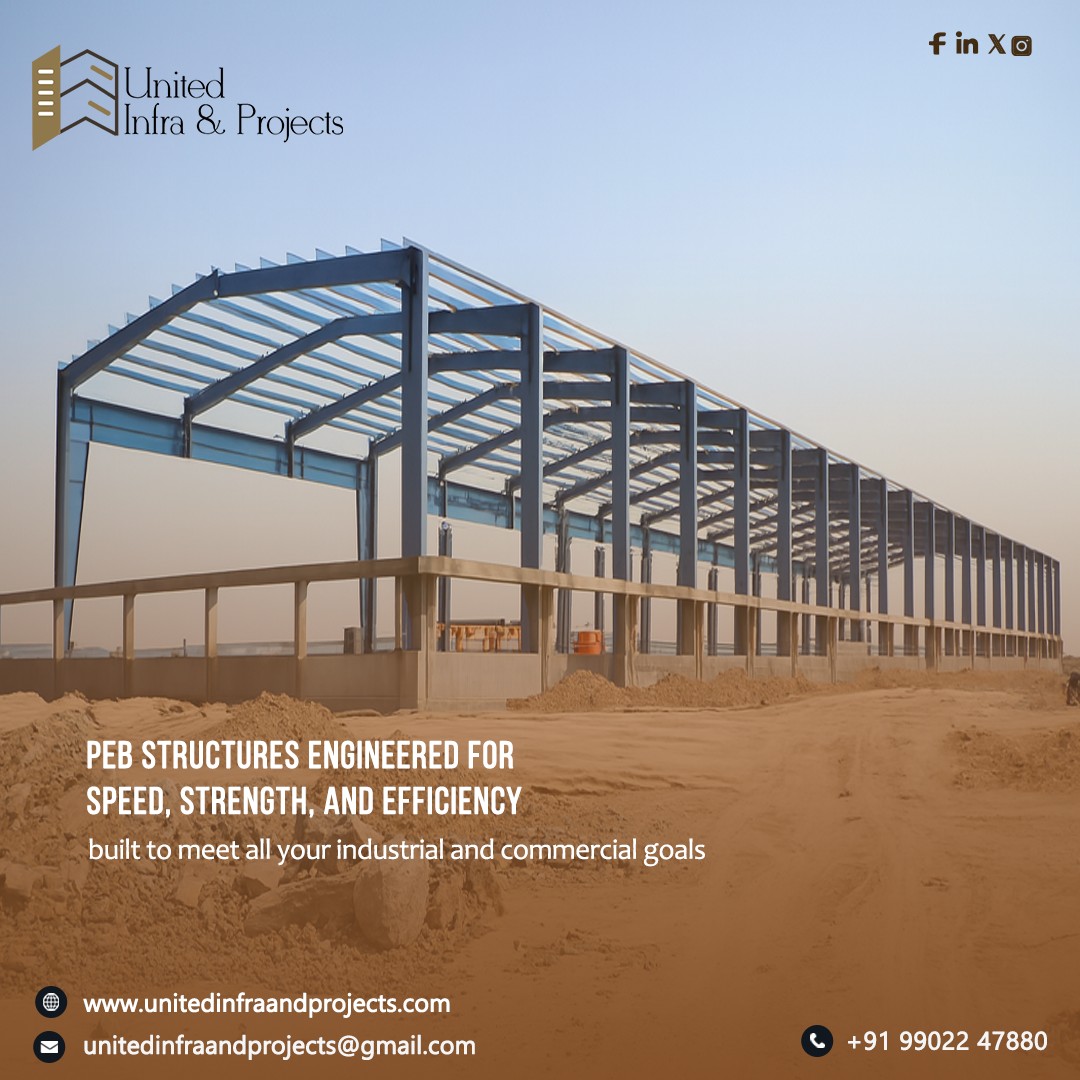 UnitedInfra123's tweet image. PEB!
 structures engineered for speed, strength, and efficiency — built to meet all your industrial and commercial goals.
#PEBStructures #preengineeredbuildings #steelstructures
📞 Call us:+91 99022 47880
🌐 Visit:unitedinfraandprojects.com
✉️Mail Id:unitedinfraandprojects@gmail.com