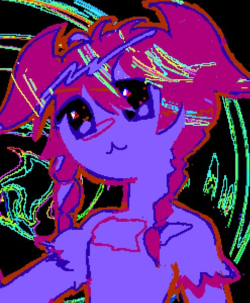 quiet4miu's tweet photo. my paintings for blue, uv and lavender (∩´∀｀)∩ lavender is inspired by #alien9 https://t.co/cx8JFxFNWG